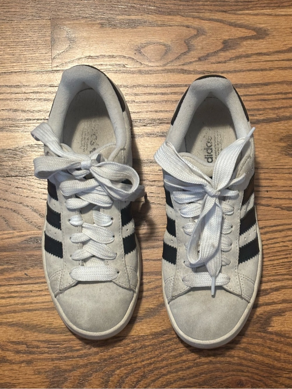 adidas Campus 00s "Crystal White Black" Gum Sole Sneakers – Women's Size 7
